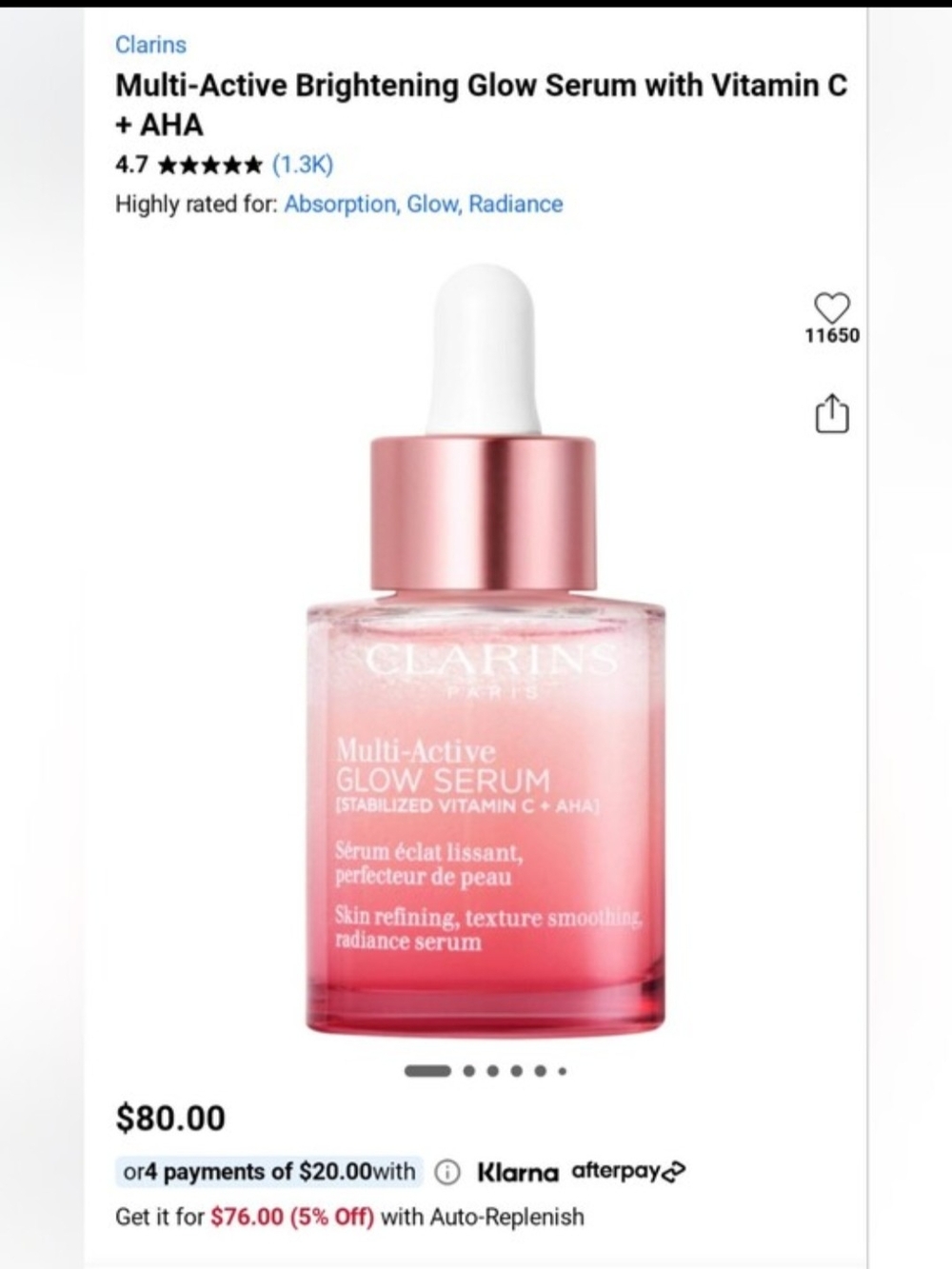 Clarins Multi-Active Glow Serum